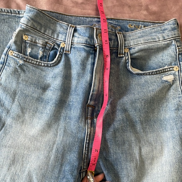 7 For All Mankind High Waist Ankle Skinny Jeans - Picture 3 of 7